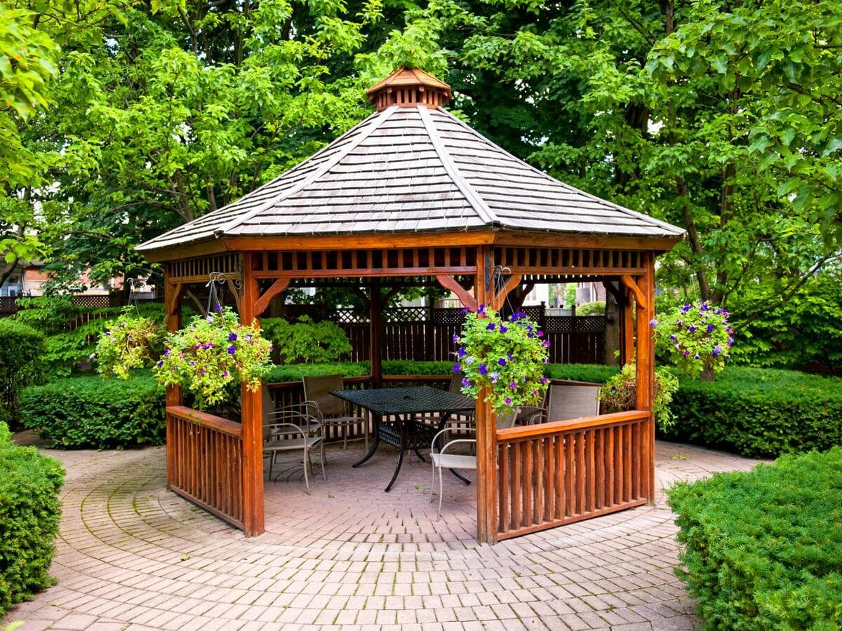 Custom gazebo restoration by Master Decker in Southwestern Ontario