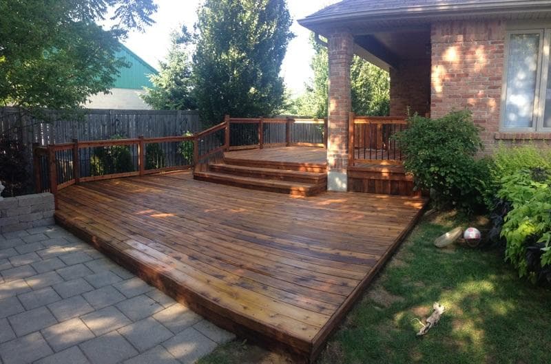 Fence Staining project 3 by Master Decker in Southwestern Ontario