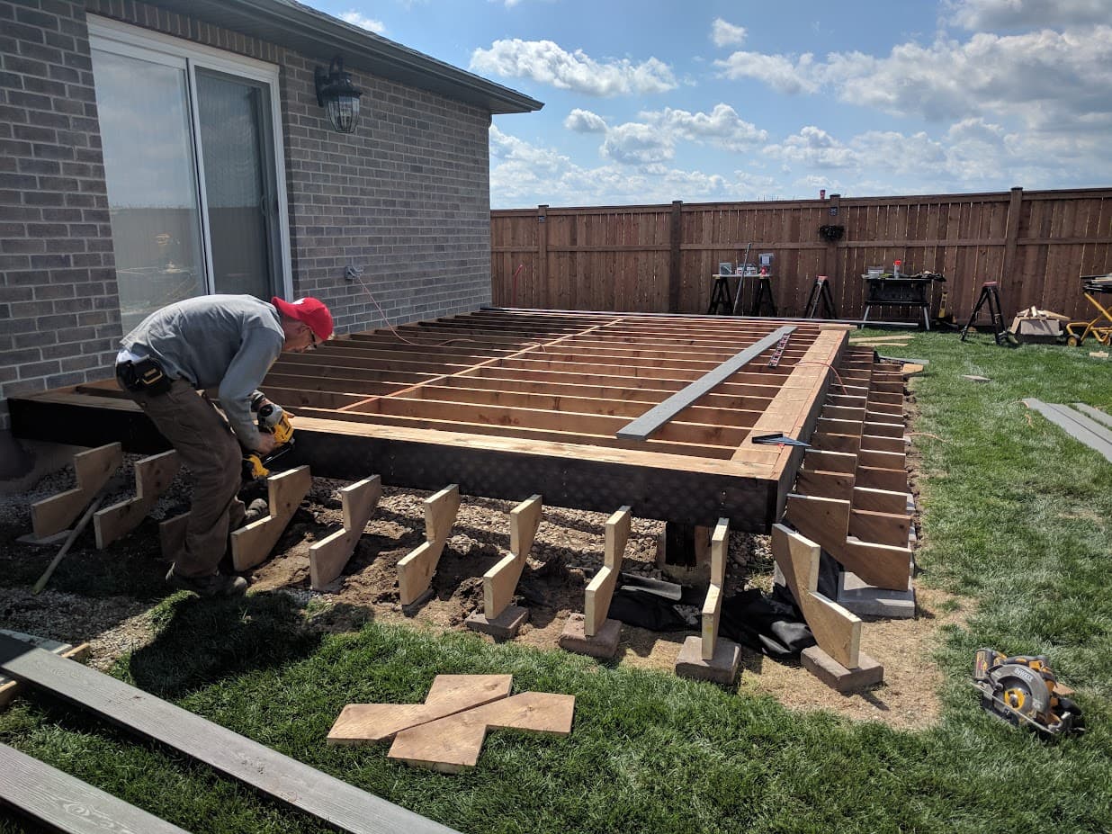 Wooden Retaining Wall project 1 by Master Decker in Southwestern Ontario
