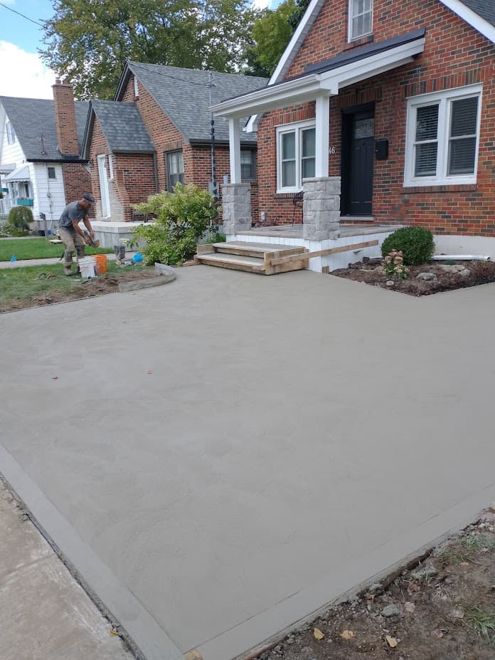 Heated concrete driveway install — Master Decker